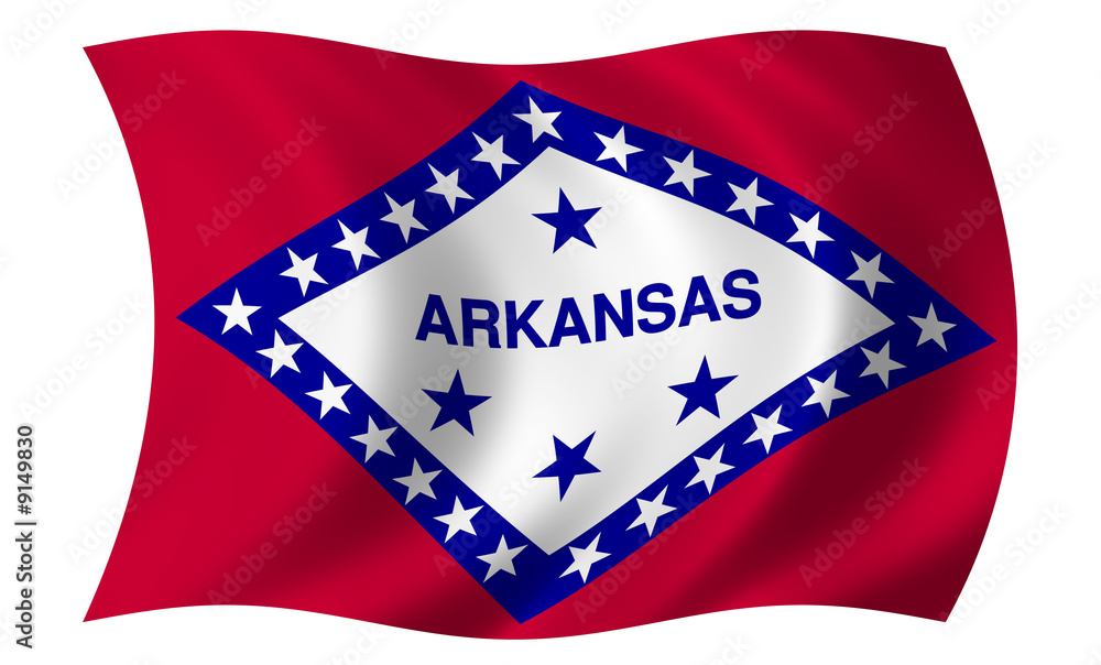 Fototapeta premium Flag of Arkansas
