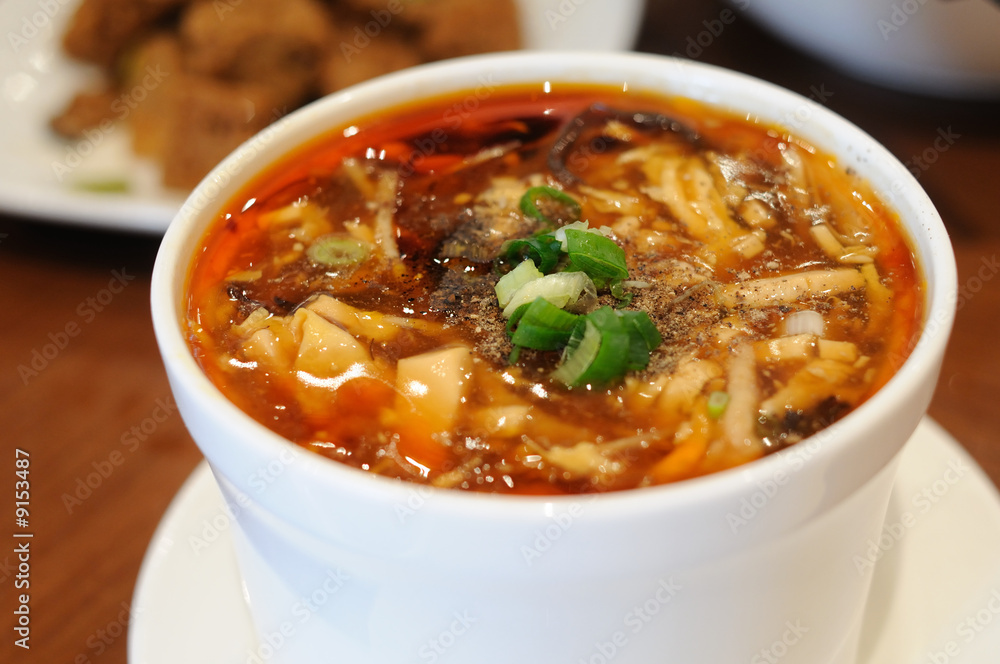 Chinese style hot and sour soup Chinese style hot and sour soup