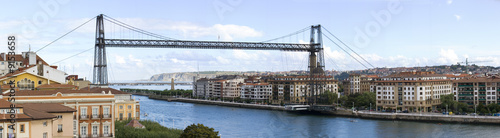 hanging bridge of portugalete is the oldest hanging bridge photo