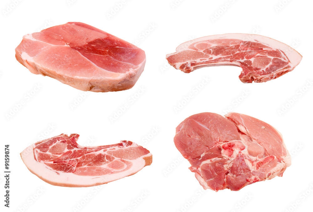 Fresh pork, piece of gentile meat, protein food Fresh pork, piece of gentile meat, protein food