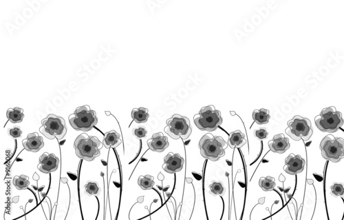 Floral composition isolated on white background a