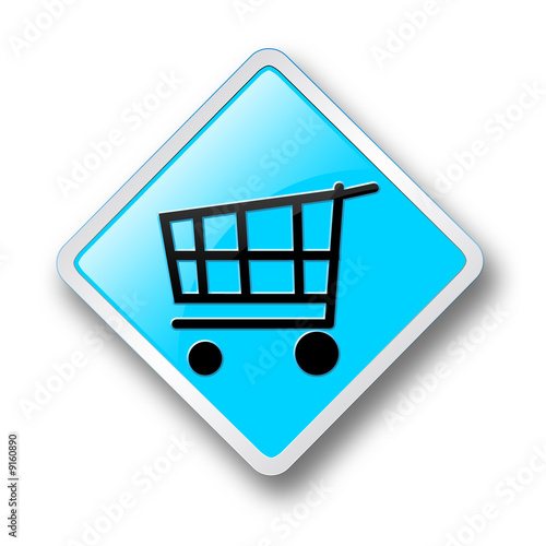 Shopping cart sign board