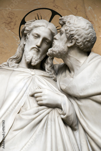 Canvas Print baiser de Judas