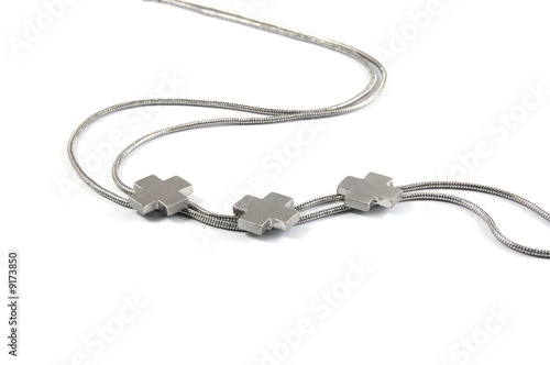 modern necklace isolated on a white background