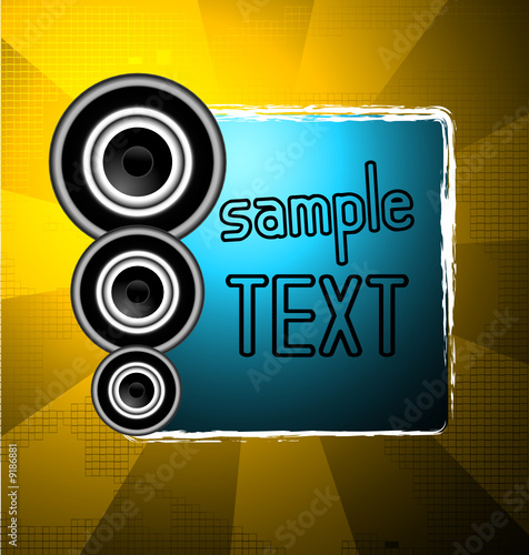 An awesome music poster design vector