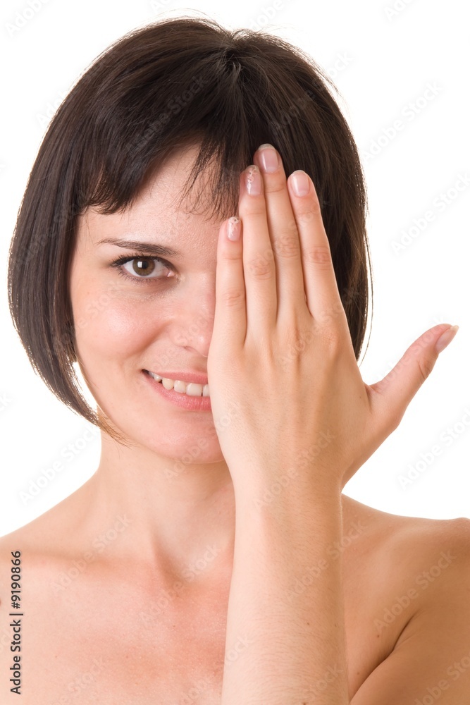 Female portrait. The beautiful face close up. Female portrait. The beautiful face close up.