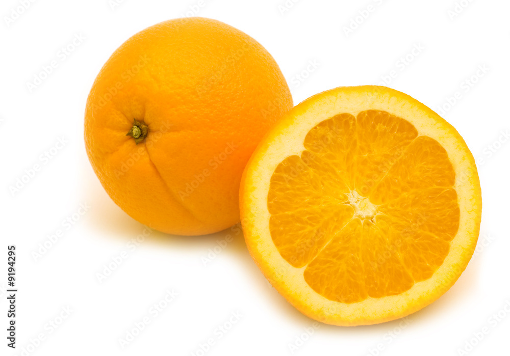 fresh slice orange on white background fresh slice orange on white background