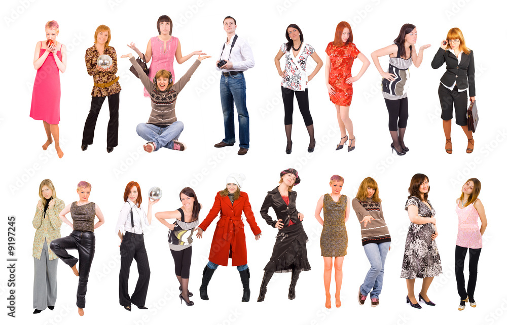 2 rows of young people 2 rows of young people