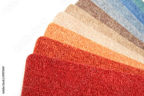 color range of carpet samples can serve as background