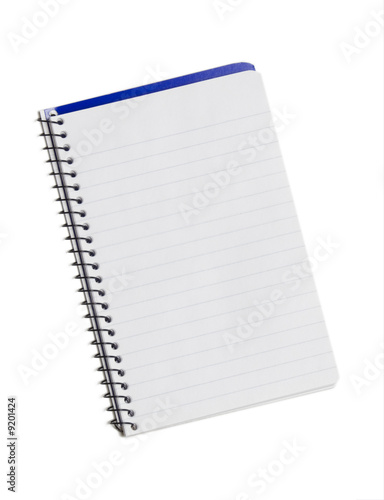 Basic note pad isolated on white background