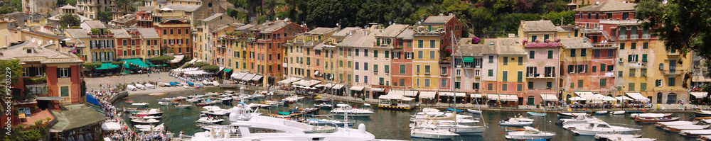 Panoramic view of Portofino, Italy
