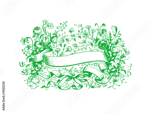 FLORAL BACKGROUND WITH COPY SPACE