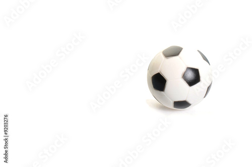 Soccer ball over white background