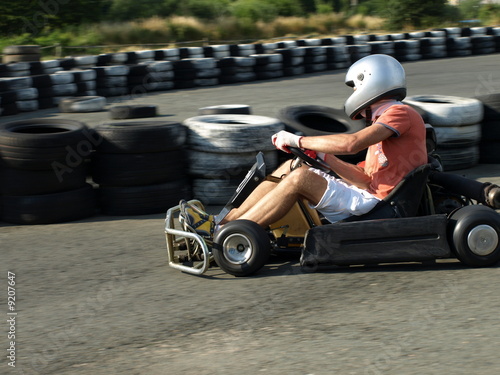 go kart in action
