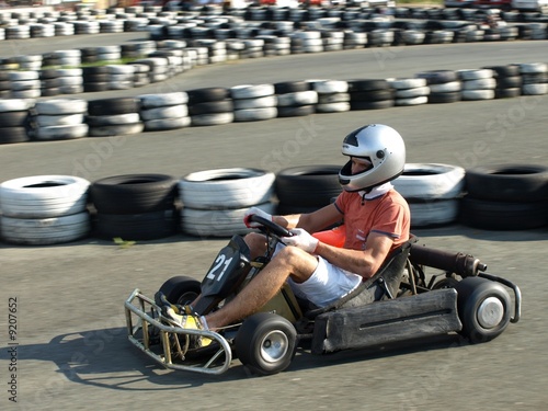 go kart in action