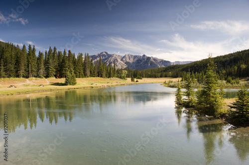 Cascade Pond in August in Banff National Park Canada