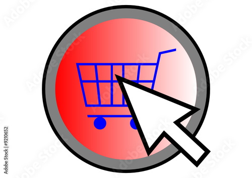 shopping cart, arrow
