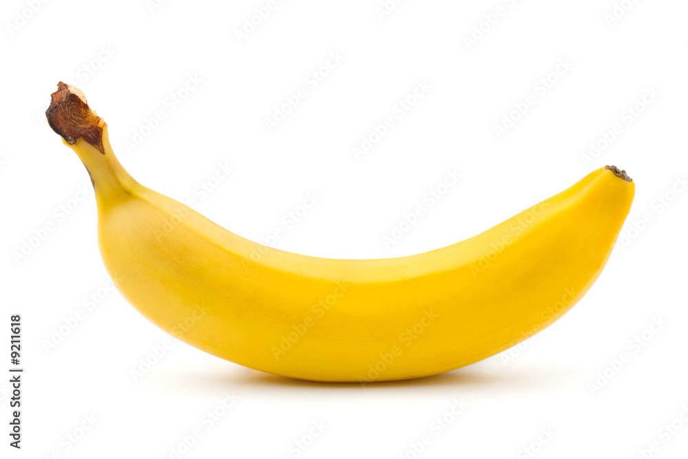 Ripe banana isolated on white background Ripe banana isolated on white background