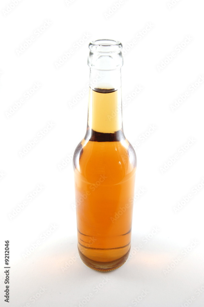 A bottle of beer isolated on white background. A bottle of beer isolated on white background.