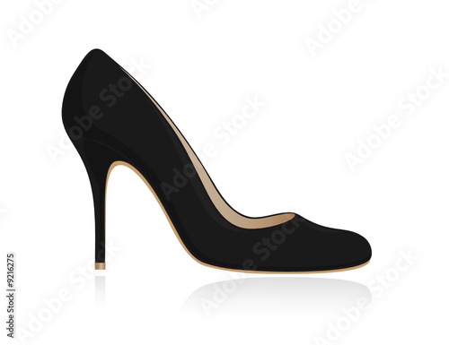 Classical women shoe. Vector-Illustration