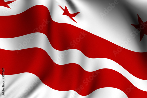 Rendered District of Colombia Flag