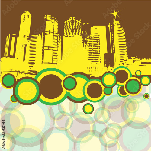 Tricolor CIty Skyline