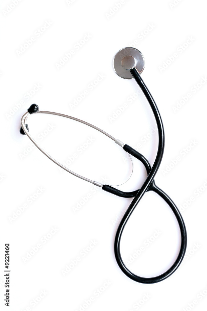 stethoscope isolated on white