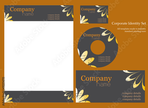 Corporate identity template set