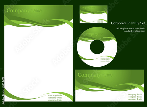 Corporate identity template set