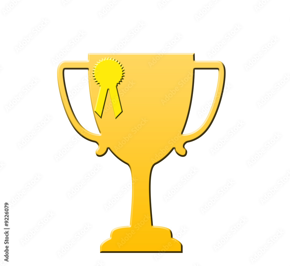 Trophy isolated on a white background Trophy isolated on a white background