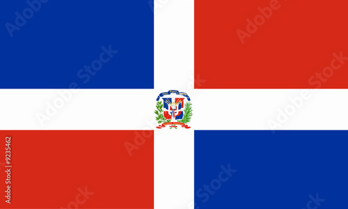 dominikanische republik fahne dominican republic flag photo