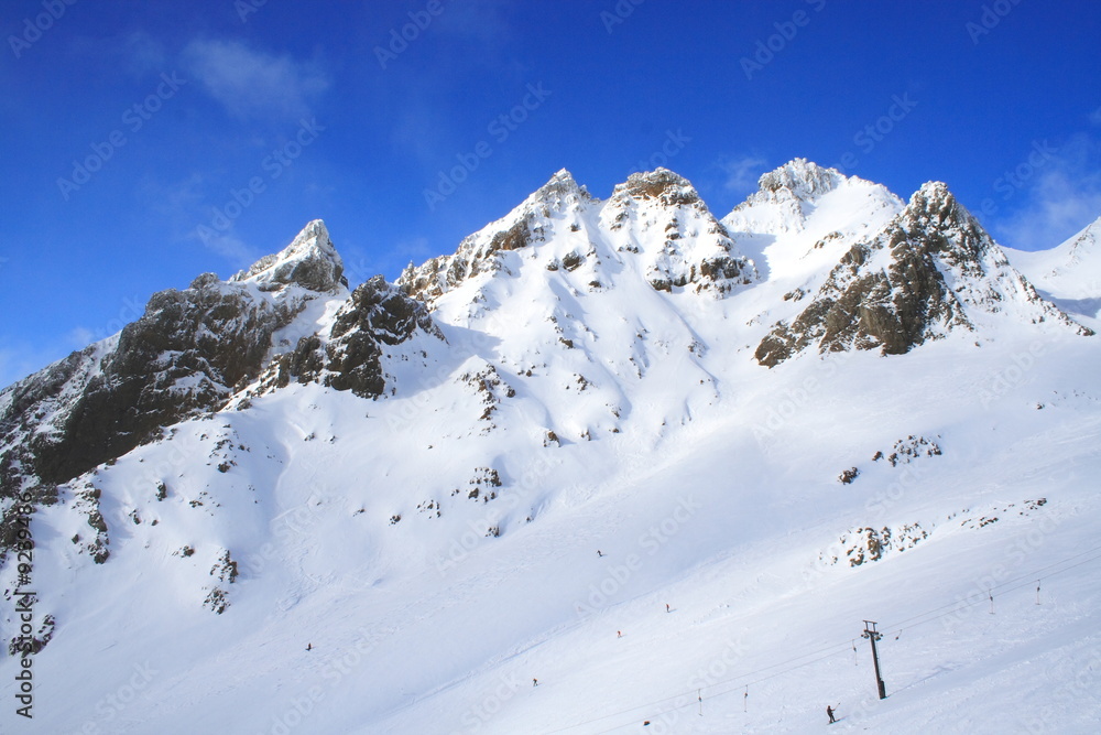 Ski Area And Snow Mountain