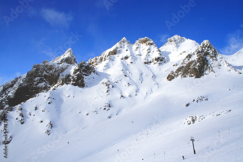 Ski Area And Snow Mountain