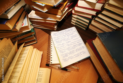 Foto Many old books