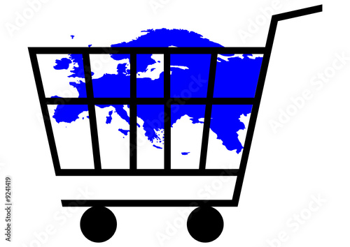 shopping cart, europe