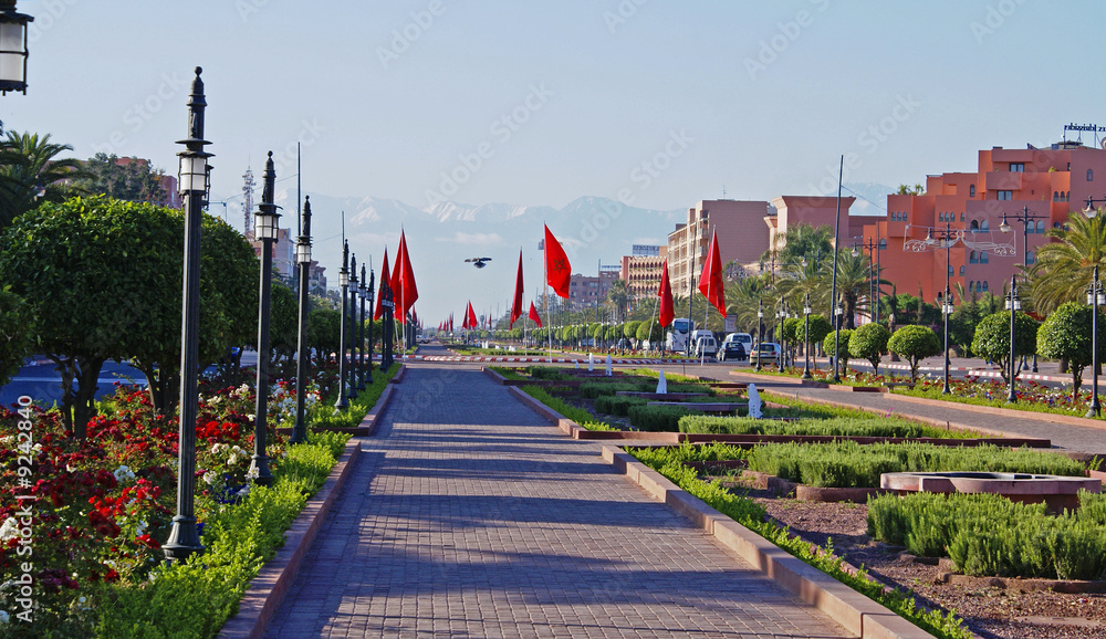 marrakech vue sur l'atlas