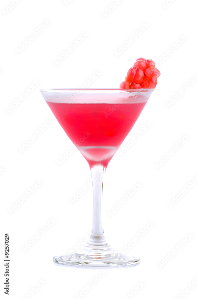 Cocktail drink on fruit/ isolated Cocktail drink on fruit/ isolated