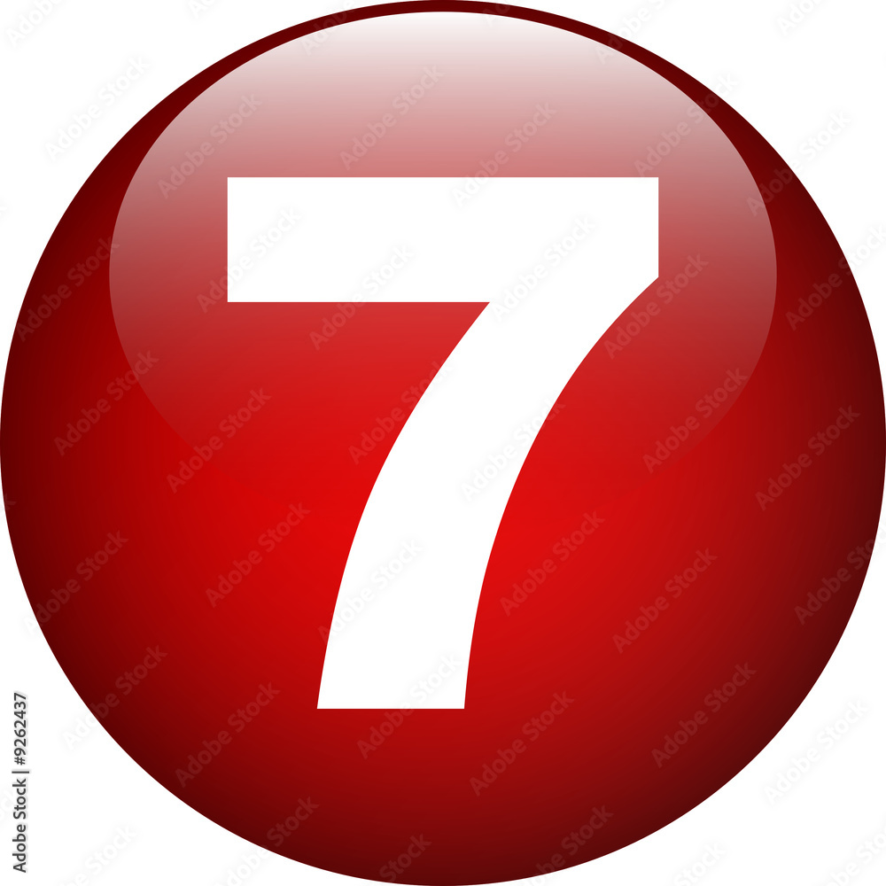 7 (seven) red button 7 (seven) red button