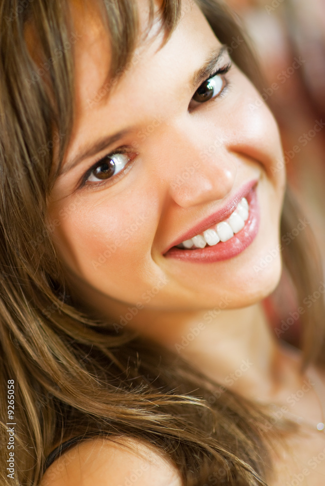 Beautiful brunette close-up potrait Beautiful brunette close-up potrait