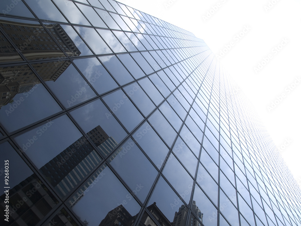 Fototapeta premium Skyscrapers and a bright sky.