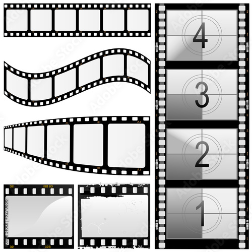 set of film vector