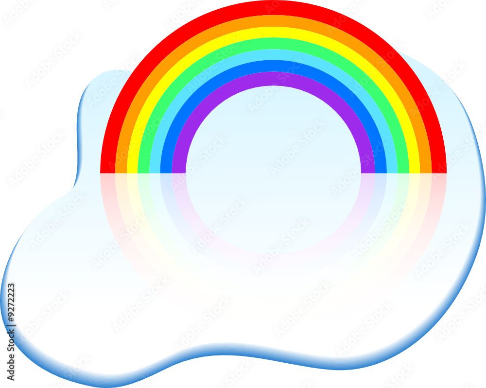 Obraz premium Rainbow icon.