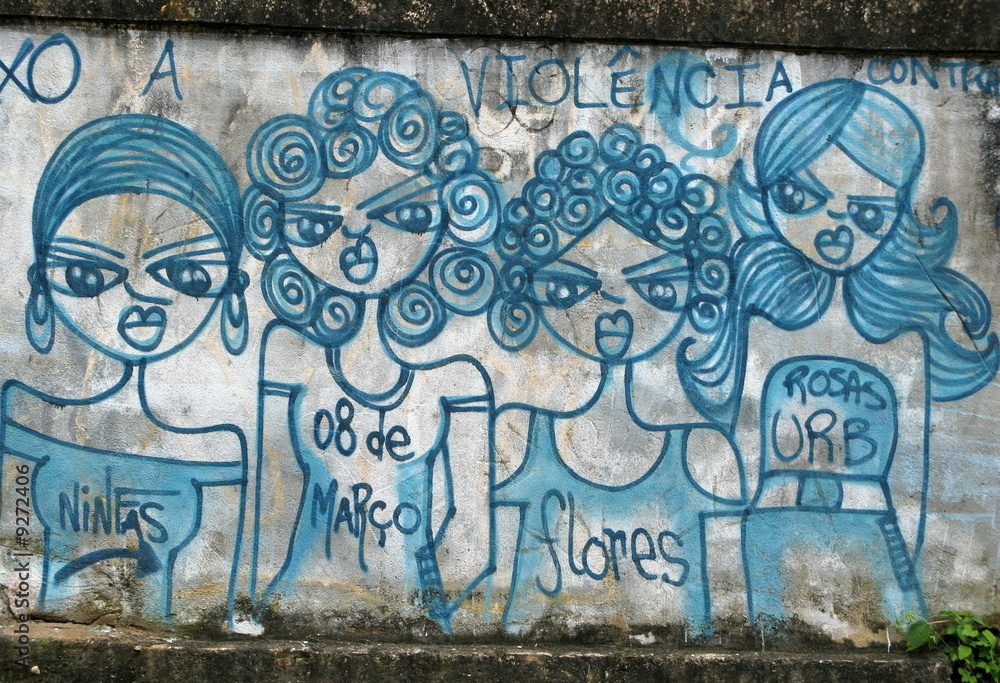 Femmes en colère contre la violence. Brésil.