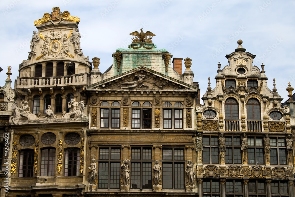 Fototapeta premium Maisons de la Place Centrale de Bruxelles