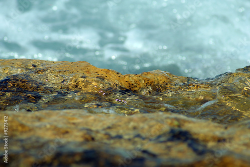 beautiful sea with stone