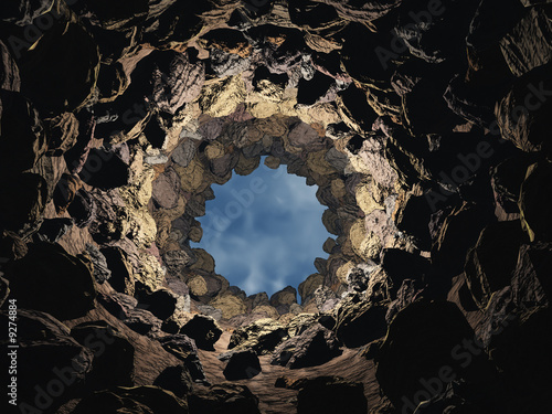 view from a well