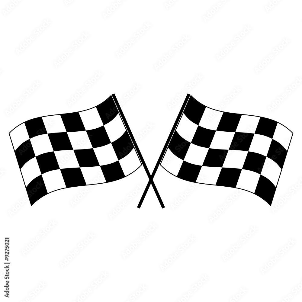 Fototapeta premium Checkered flags
