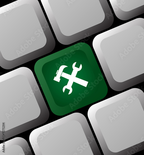 Tech Support Keyboard Key