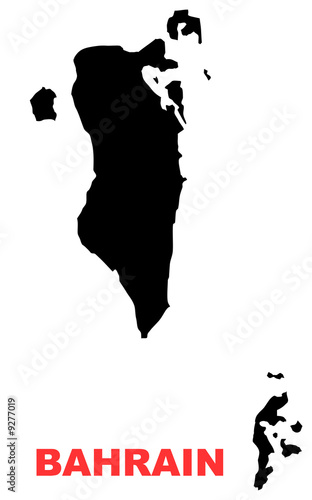 Bahrain map Hig resolution