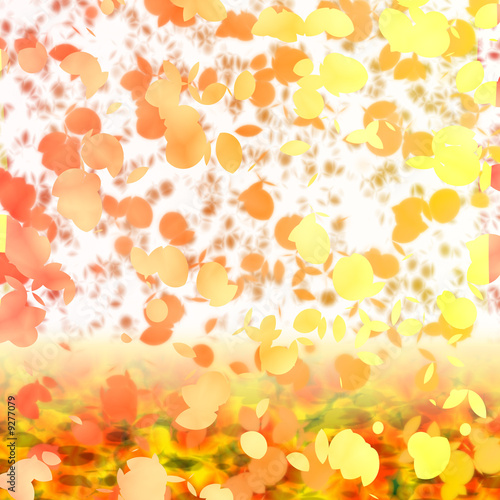 Autumn floral dancing in the wind